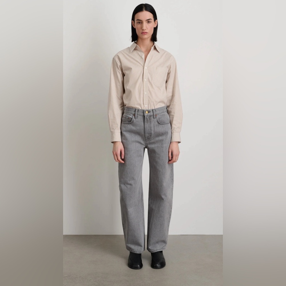 B Sides LEROY MID RELAXED BOW GREY STONE, size 25